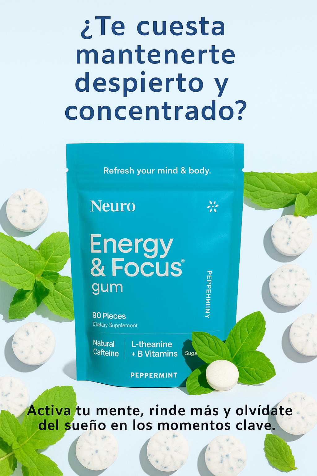 Mentas De Cafeína MindSpark Mints®